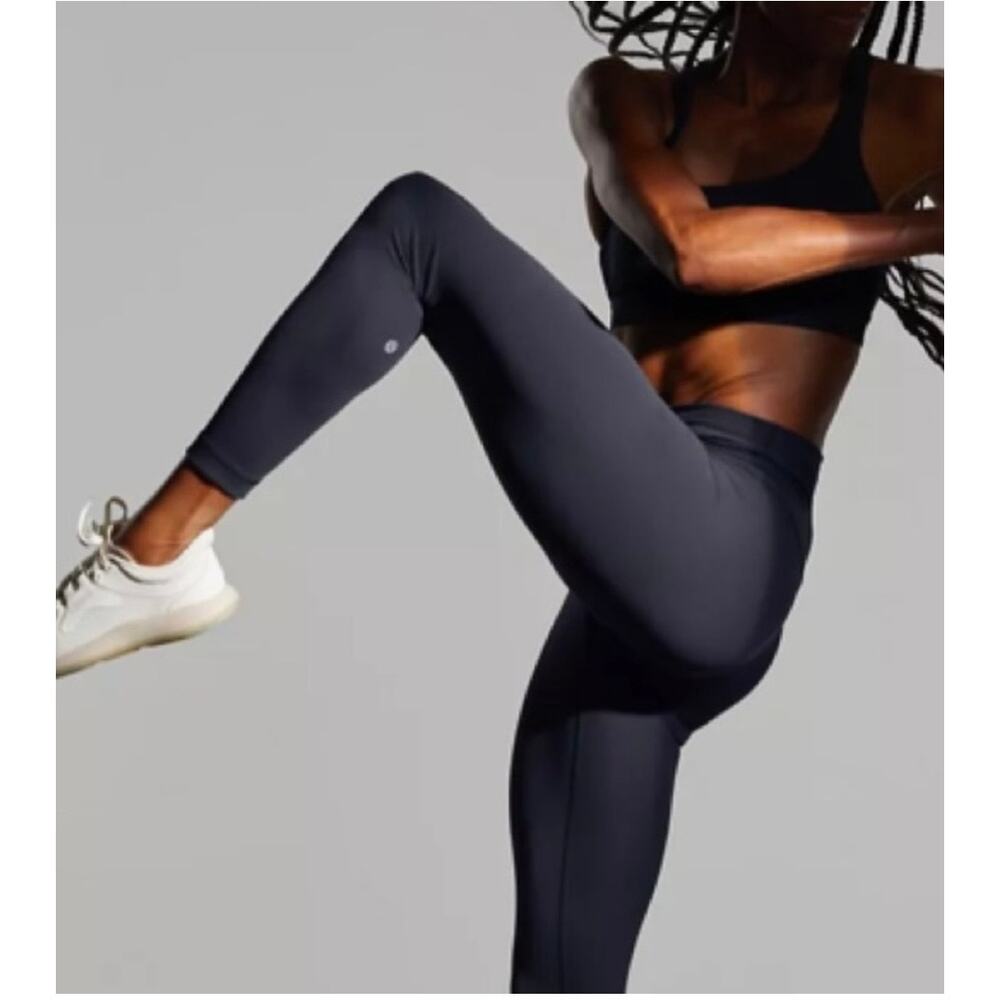 Lululemon Wunder train high rise leggings black womens size 2